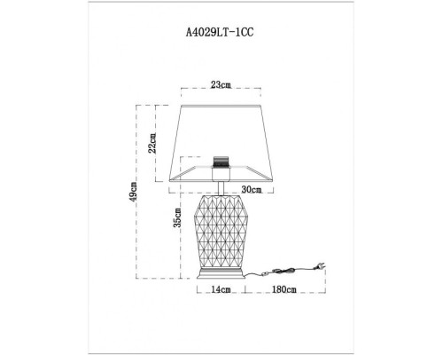 Настольная лампа Murano A4029LT-1CC Arte Lamp Настольная лампа Murano A4029LT-1CC Arte Lamp