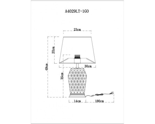 Настольная лампа Murano A4029LT-1GO Arte Lamp Настольная лампа Murano A4029LT-1GO Arte Lamp