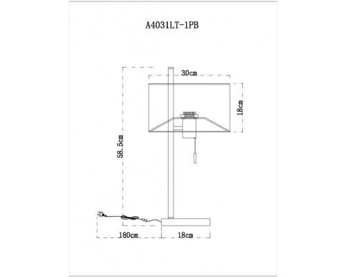 Настольная лампа Proxima A4031LT-1PB Arte Lamp Настольная лампа Proxima A4031LT-1PB Arte Lamp