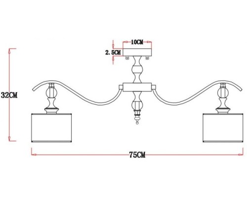 Потолочная люстра Ibiza A4038PL-8CC Arte Lamp Потолочная люстра Ibiza A4038PL-8CC Arte Lamp