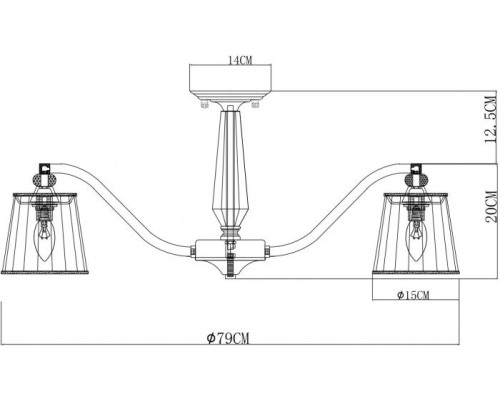 Потолочная люстра Talitha A4047PL-8CC Arte Lamp Потолочная люстра Talitha A4047PL-8CC Arte Lamp