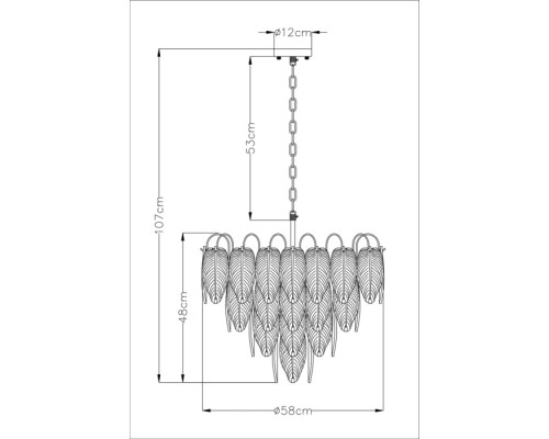 Подвесная люстра Evie A4052LM-12SG Arte Lamp Подвесная люстра Evie A4052LM-12SG Arte Lamp