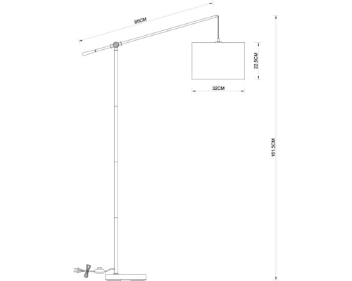 Торшер Dylan A4054PN-1PB Arte Lamp Торшер Dylan A4054PN-1PB Arte Lamp