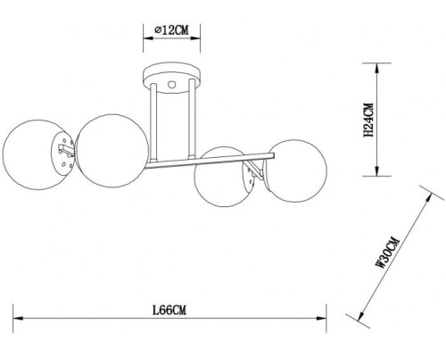 Потолочная люстра Ornella A4059PL-4AB Arte Lamp Потолочная люстра Ornella A4059PL-4AB Arte Lamp