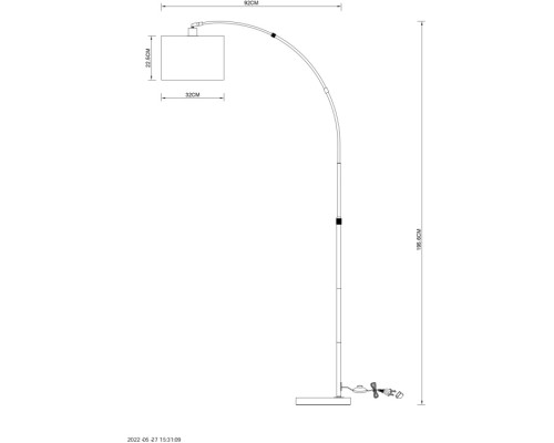 Торшер Paolo A4060PN-1PB Arte Lamp Торшер Paolo A4060PN-1PB Arte Lamp