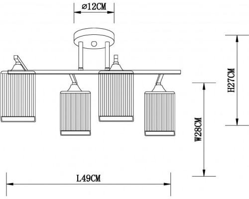 Потолочная люстра Merope A4071PL-4BK Arte Lamp Потолочная люстра Merope A4071PL-4BK Arte Lamp