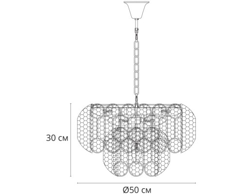 Подвесная люстра Evelyn A4073LM-7PB Arte Lamp Подвесная люстра Evelyn A4073LM-7PB Arte Lamp