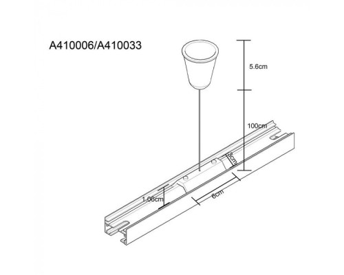 Подвесной комплект Track Accessories A410006 Arte Lamp Подвесной комплект Track Accessories A410006 Arte Lamp