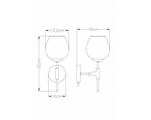 Бра Yuka A4103AP-1GO Arte Lamp Бра Yuka A4103AP-1GO Arte Lamp