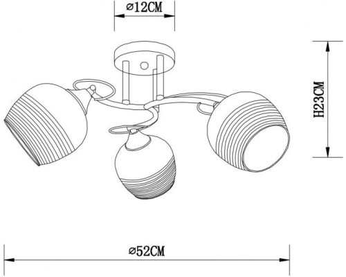 Потолочная люстра Atria A4121PL-3WH Arte Lamp Потолочная люстра Atria A4121PL-3WH Arte Lamp
