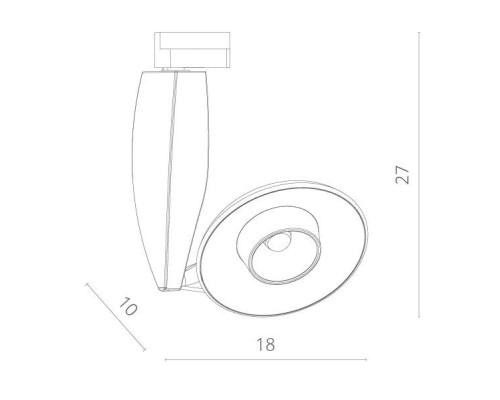 Трековый светильник Nota A4235PL-1BK Arte Lamp Трековый светильник Nota A4235PL-1BK Arte Lamp