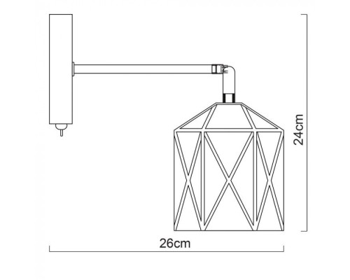 Бра Cella A4284AP-1WH Arte Lamp