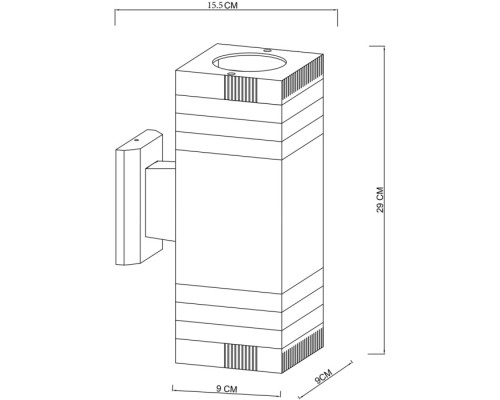 Настенный светильник уличный Hadar A4421AL-2BK Arte Lamp Настенный светильник уличный Hadar A4421AL-2BK Arte Lamp