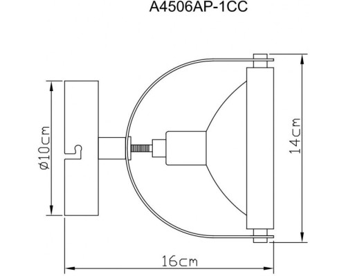 Спот Alieno A4506AP-1CC Arte Lamp Спот Alieno A4506AP-1CC Arte Lamp