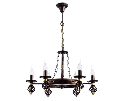 Подвесная люстра Cartwheel A4550LM-6CK Arte Lamp Подвесная люстра Cartwheel A4550LM-6CK Arte Lamp
