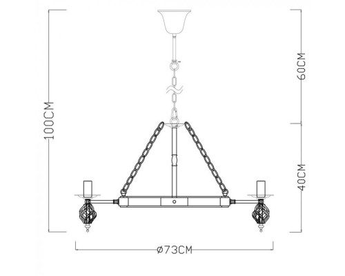Подвесная люстра Cartwheel A4550LM-6CK Arte Lamp Подвесная люстра Cartwheel A4550LM-6CK Arte Lamp