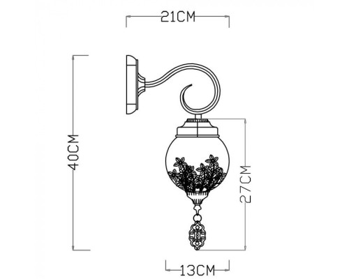 Бра Moroccana A4552AP-1GO Arte Lamp Бра Moroccana A4552AP-1GO Arte Lamp