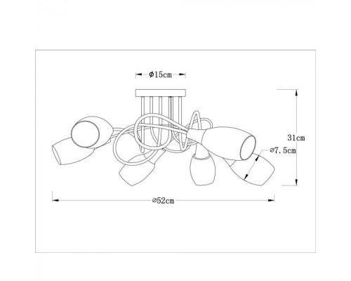 Потолочная люстра Volare A4591PL-6SS Arte Lamp Потолочная люстра Volare A4591PL-6SS Arte Lamp