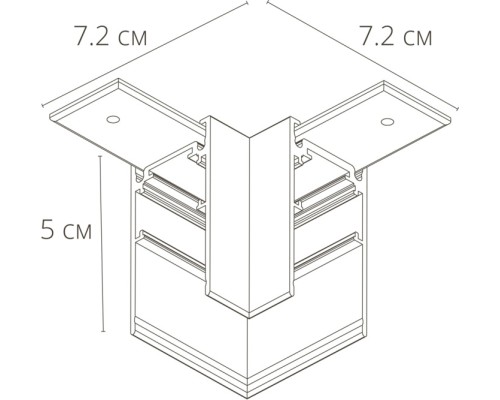 Коннектор угловой Linea-Accessories A480633 Arte Lamp Коннектор угловой Linea-Accessories A480633 Arte Lamp