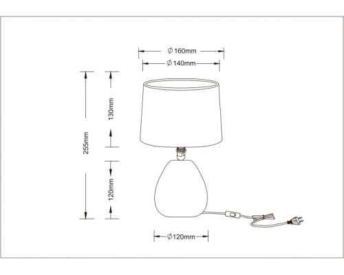 Интерьерная настольная лампа Wurren A5016LT-1WH Arte Lamp Интерьерная настольная лампа Wurren A5016LT-1WH Arte Lamp