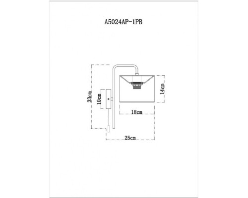 Бра Rupert A5024AP-1PB Arte Lamp Бра Rupert A5024AP-1PB Arte Lamp