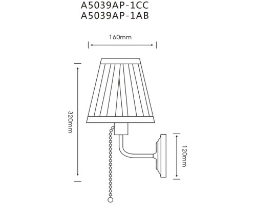 Бра Marriot A5039AP-1AB Arte Lamp Бра Marriot A5039AP-1AB Arte Lamp