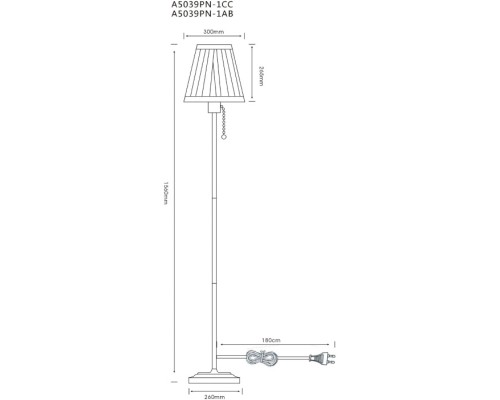 Торшер Marriot A5039PN-1AB Arte Lamp Торшер Marriot A5039PN-1AB Arte Lamp