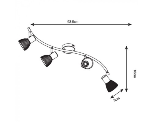 Спот Parry A5062PL-4SS Arte Lamp Спот Parry A5062PL-4SS Arte Lamp