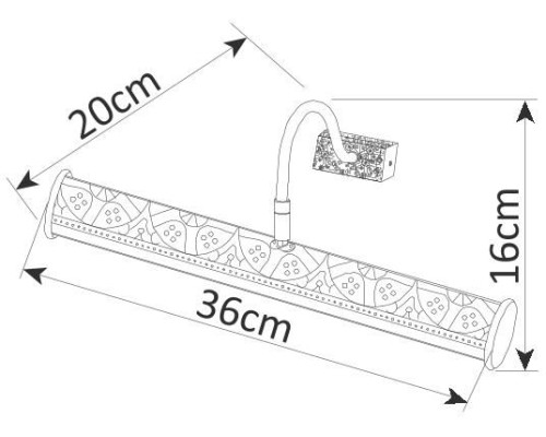 Светильник настенный Picture Lights Lux A5075AP-2BR Arte Lamp Светильник настенный Picture Lights Lux A5075AP-2BR Arte Lamp