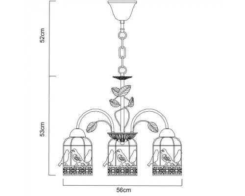 Подвесная люстра Cincia A5090LM-5WG Arte Lamp Подвесная люстра Cincia A5090LM-5WG Arte Lamp