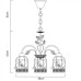 Подвесная люстра Cincia A5090LM-5WG Arte Lamp