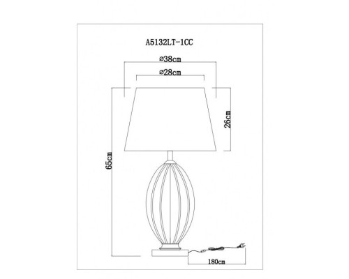 Настольная лампа Beverly A5132LT-1CC Arte Lamp Настольная лампа Beverly A5132LT-1CC Arte Lamp