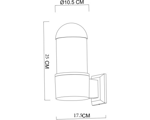 Настенный светильник уличный Coppia A5217AL-1BK Arte Lamp Настенный светильник уличный Coppia A5217AL-1BK Arte Lamp