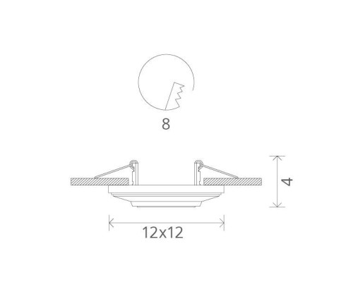 Точечный светильник Cratere A5305PL-1WH Arte Lamp Точечный светильник Cratere A5305PL-1WH Arte Lamp
