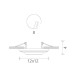 Точечный светильник Cratere A5305PL-1WH Arte Lamp