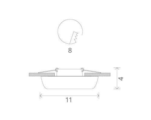 Точечный светильник Cratere A5306PL-1WH Arte Lamp Точечный светильник Cratere A5306PL-1WH Arte Lamp