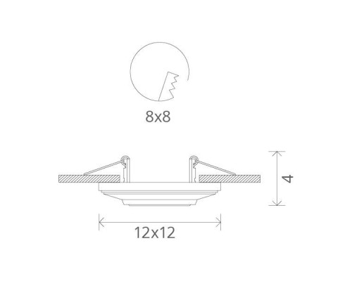 Точечный светильник Cratere A5307PL-1WH Arte Lamp Точечный светильник Cratere A5307PL-1WH Arte Lamp