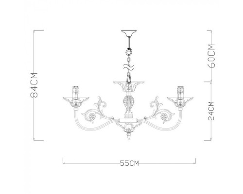 Подвесная люстра Faina A5326LM-5WG Arte Lamp Подвесная люстра Faina A5326LM-5WG Arte Lamp