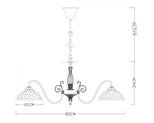 Подвесная люстра Twisted A5358LM-5WG Arte Lamp