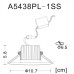 Точечный светильник Uovo A5438PL-1SS Arte Lamp