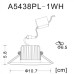 Точечный светильник Uovo A5438PL-1WH Arte Lamp