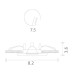 Точечный светильник Aqua A5440PL-1SS Arte Lamp