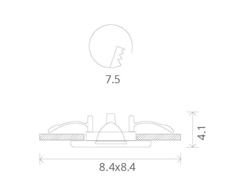 Точечный светильник Aqua A5444PL-1WH Arte Lamp Точечный светильник Aqua A5444PL-1WH Arte Lamp