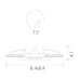 Точечный светильник Aqua A5444PL-1WH Arte Lamp