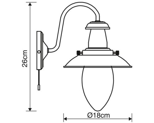 Бра Fisherman A5518AP-1SS Arte Lamp