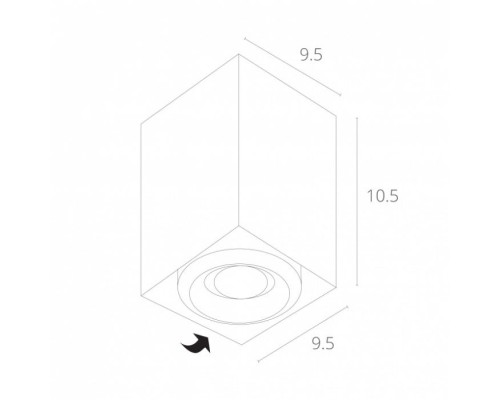 Точечный светильник Pictor A5654PL-1GY Arte Lamp Точечный светильник Pictor A5654PL-1GY Arte Lamp