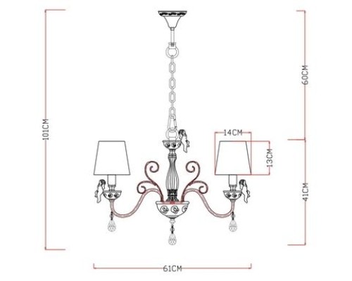 Подвесная люстра Cherubino A5656LM-6WG Arte Lamp Подвесная люстра Cherubino A5656LM-6WG Arte Lamp