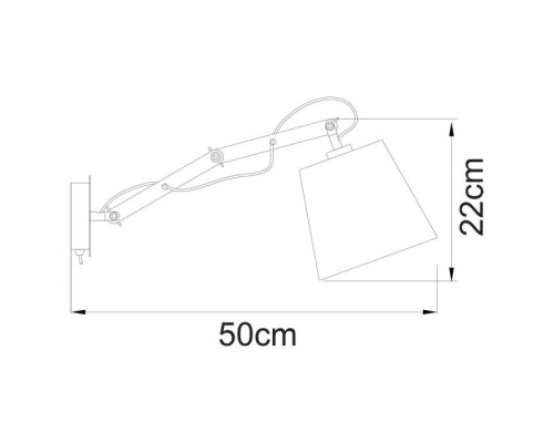 Бра Pinocchio A5700AP-1WH Arte Lamp