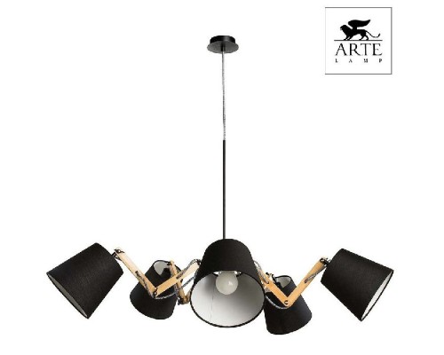 Подвесная люстра Pinocchio A5700LM-5BK Arte Lamp Подвесная люстра Pinocchio A5700LM-5BK Arte Lamp