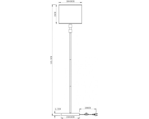 Торшер North A5896PN-1CC Arte Lamp Торшер North A5896PN-1CC Arte Lamp